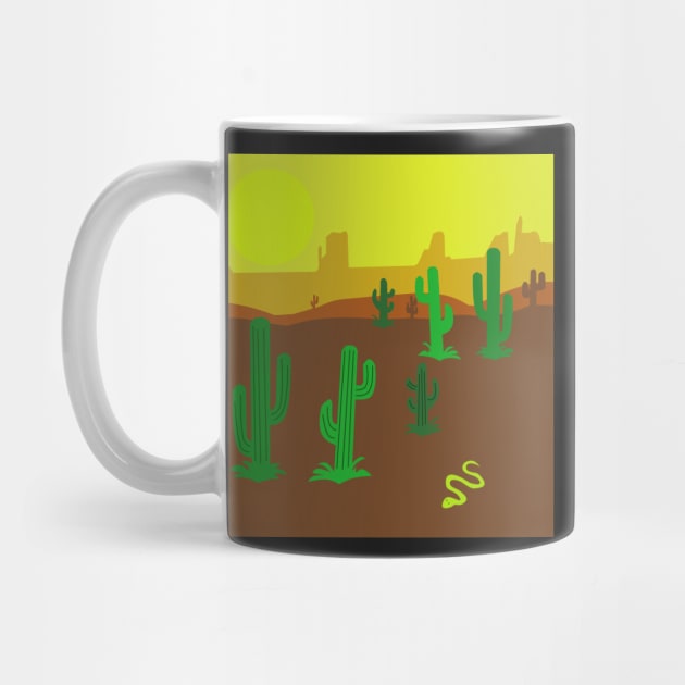 Cactus en el desierto by redumbrellashop